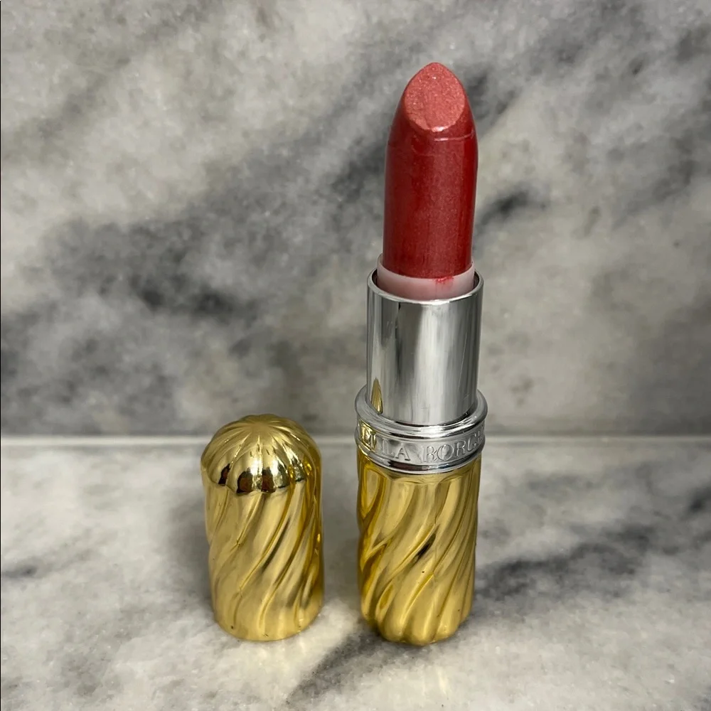 Vintage Borghese Lumina Lipstick in gold tube Twilight Mauve Frost
